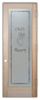 Pantry Door - Happy Chef - Douglas Fir (stain grade) - 28" x 84" - Knob on...