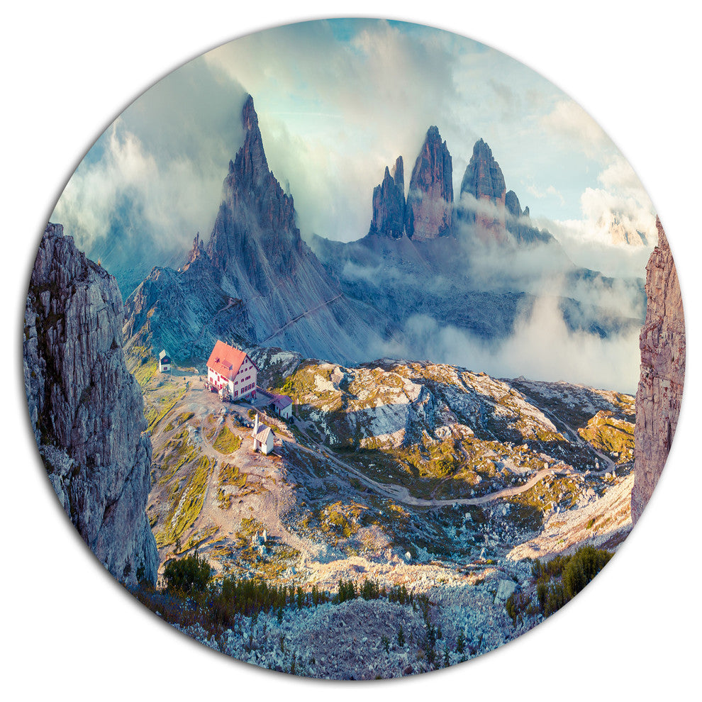 Beautiful Lacatelli In National Park, Landscape Art Round Wall Art, 11"