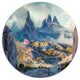 Beautiful Lacatelli In National Park, Landscape Art Round Wall Art, 11"