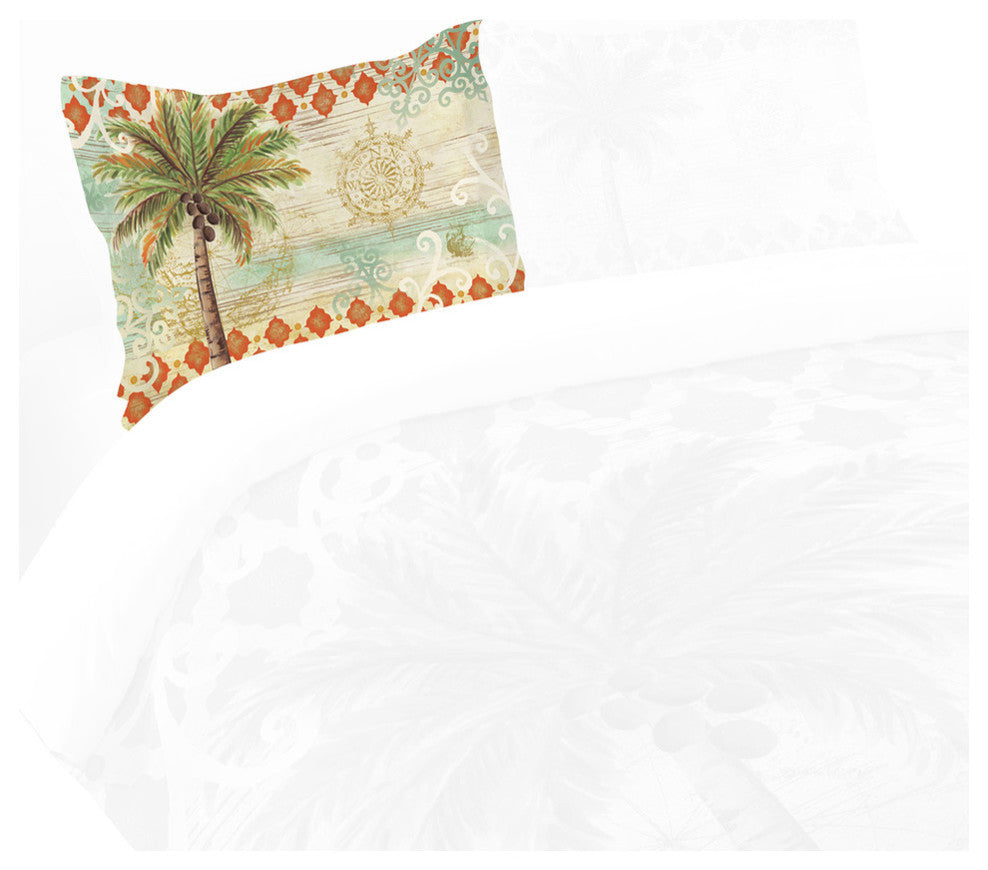 Laural Home Spice Palm Comforter Sham