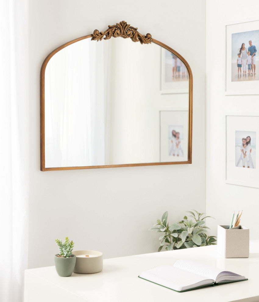 Arendahl Traditional Arch Mirror, Gold, 36x29