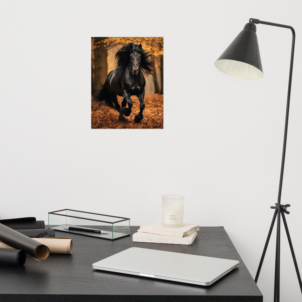 A Brush with Freedom Rustic Photorealism Digital Artwork Loose Art Print, 11" X 14"