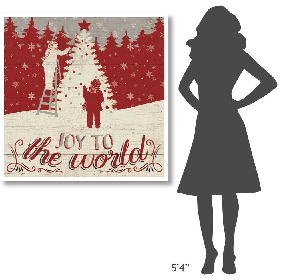 "Holiday in the Woods V" Digital Paper Print by Janelle Penner, 42"x42"