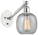 Innovations 317-1W-WPC-G104-LED 1-Light Sconce, White and Polished Chrome