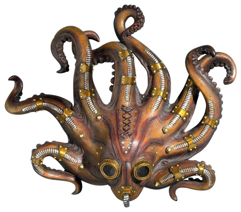 Steampunk Octopod Wall Sculpture