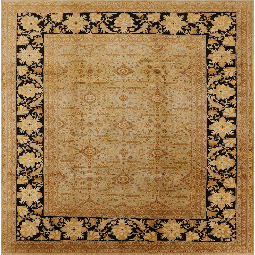 Ahgly Company Indoor Square Mid-Century Modern Area Rugs, 4' Square