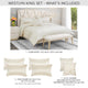 Westlyn 4-Piece King Comforter Set Ivory