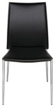 Nuevo Living Eisner Dining Chair, Black Leather