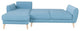 CANDY Sectional Sofa-Bed, Left Corner