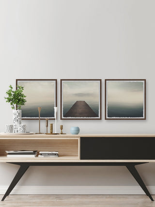 No Turning Back Triptych, 3-Piece Set, 18x18 Panels