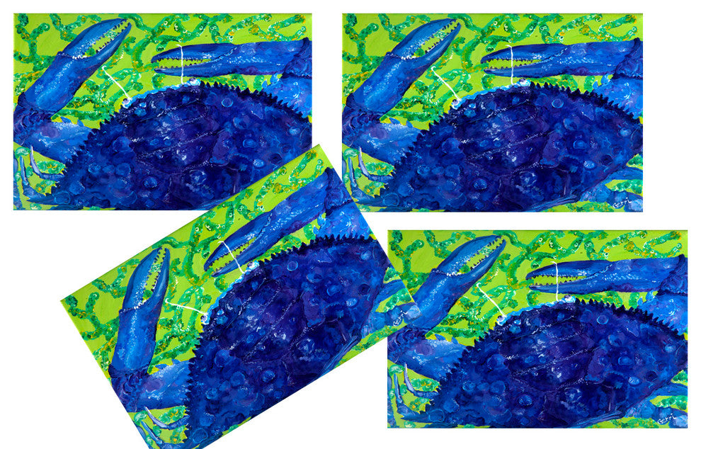Blue Crab Placemats, Set of 4