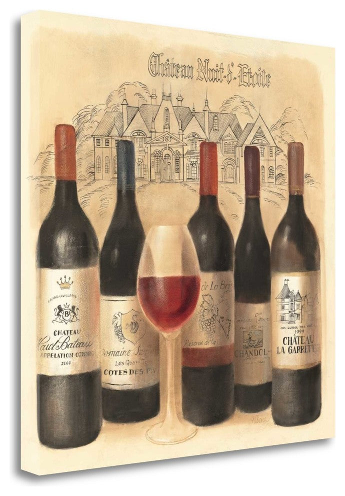 "Chateau Rouge" By Albena Hristova, Giclee Print on Gallery Wrap Canvas
