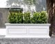 Brixton Planter Box, 36", White, 2 Pack