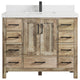 Malibu Mango 42 Single Sink Bath Vanity in Natural 2" Empira Quartz