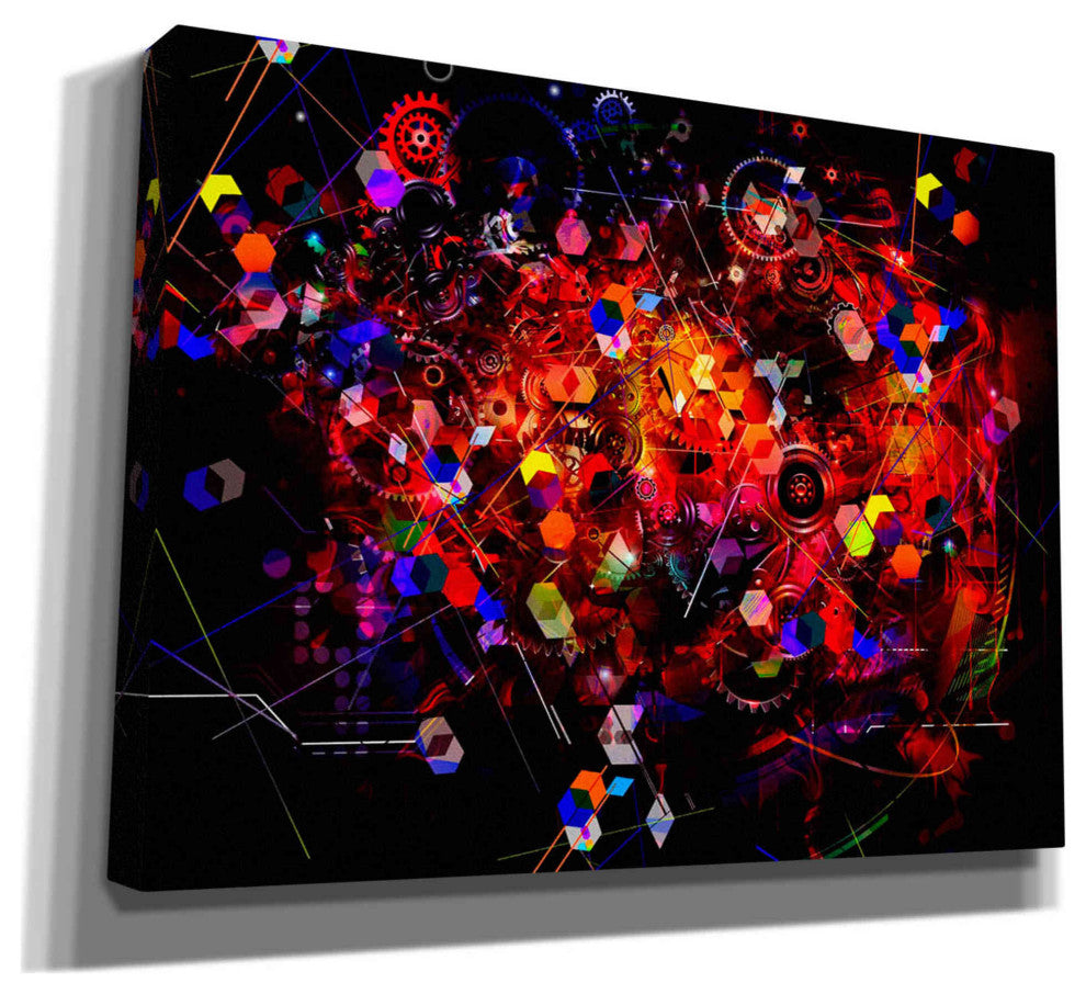 Epic Graffiti "The Machine" Giclee Canvas Wall Art, 16"x12"