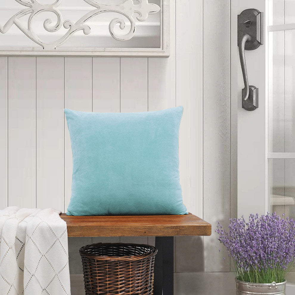 Supersoft Throw Pillow Cover 4 Piece Set, Limpet Shell