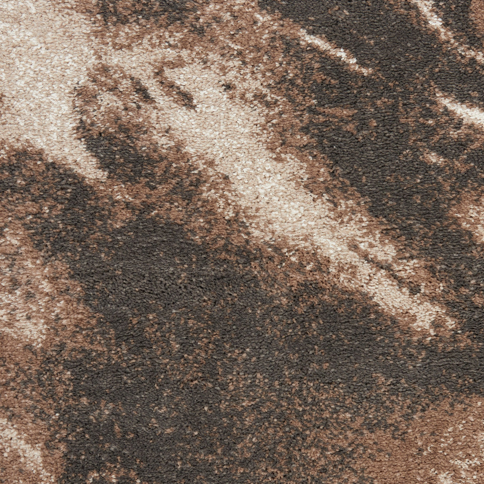Nourison American Manor 9' x 12' Iv/Mocha Abstract Indoor Rug