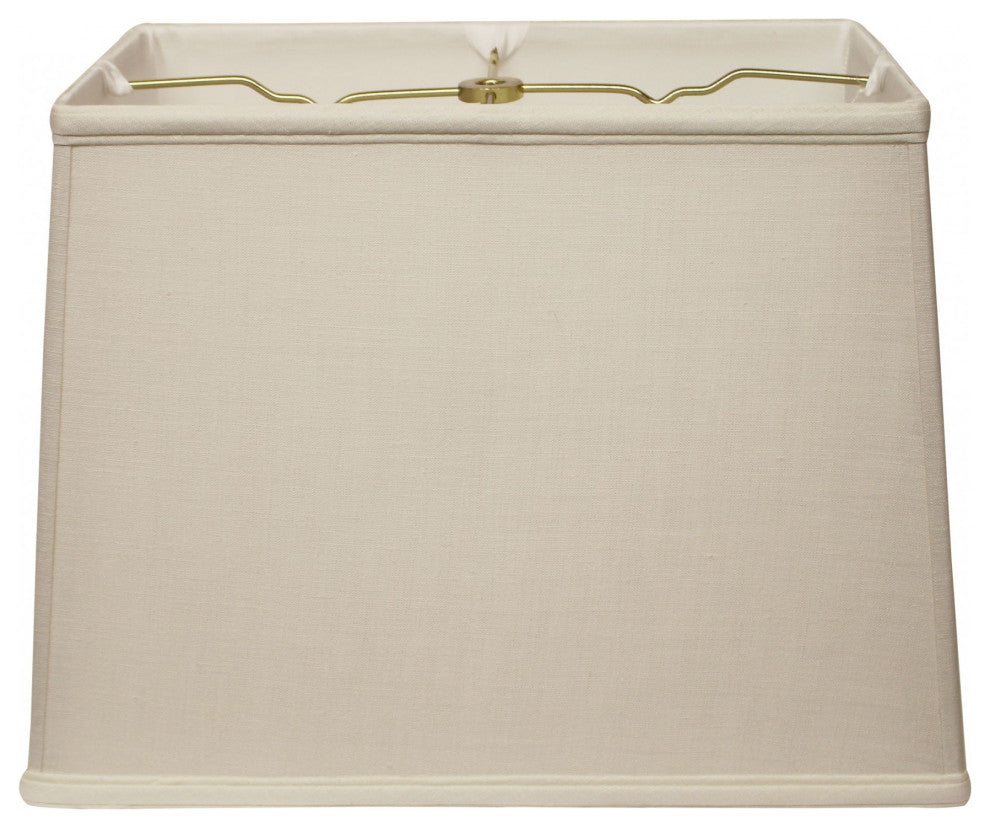 18" Off White Throwback Rectangle Linen Lampshade