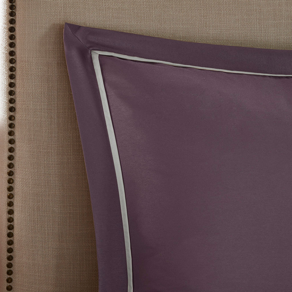 Madison Park Essentials Joella 24 Piece Room, a Bag, Plum