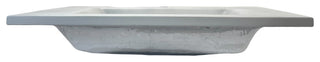 31" Single Concrete Rectangular Sink Top with Rectangle Sink, Light Gray