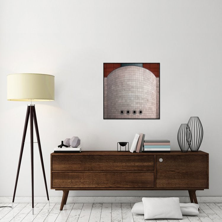 "Brewery Artois" Framed Canvas Giclee by Gilbert Claes, 31x31"