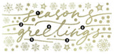 Season'S Greetings Peel and Stick Wall Decals With Metallic Ink