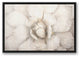 Choppy Painted Succulent 2 20x30 Black Floating Framed Canvas