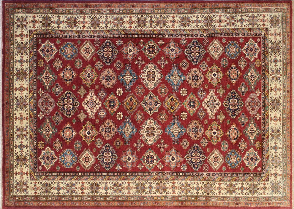 Super Kazak Zee Red Rug, 8'10x12'0