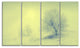 Beautiful Winter Snow Valley, Large Landscape Canvas Art, 48"x28", 4 Panels