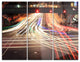 "Light Traces on Crossroad" Digital Metal Wall Art, 3 Panels, 36"x28"