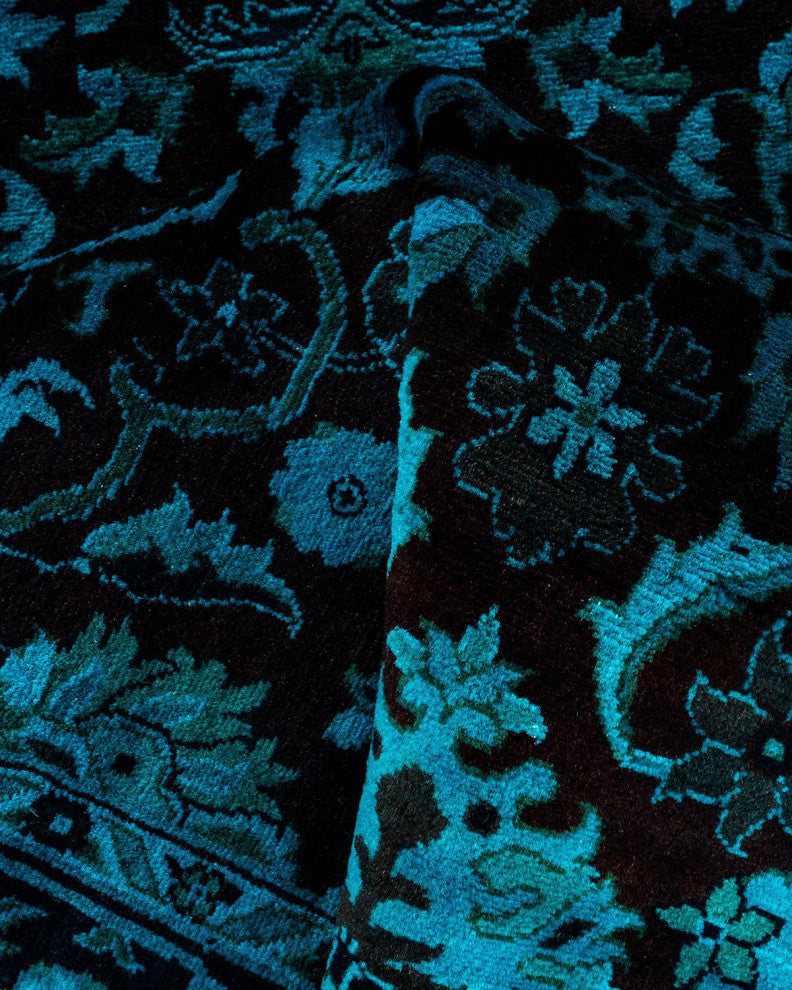 Overdyed, One-of-a-Kind Hand-Knotted Area Rug Red, 3'1"x5'1"