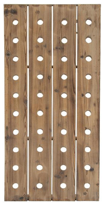 Brown Rustic Wall wine Rack