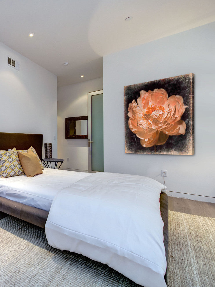 "Peony s Rhythm" Painting Print on Canvas by Aryai
