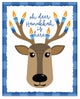 Hanukkah Deer 8"x10" Easelback Canvas