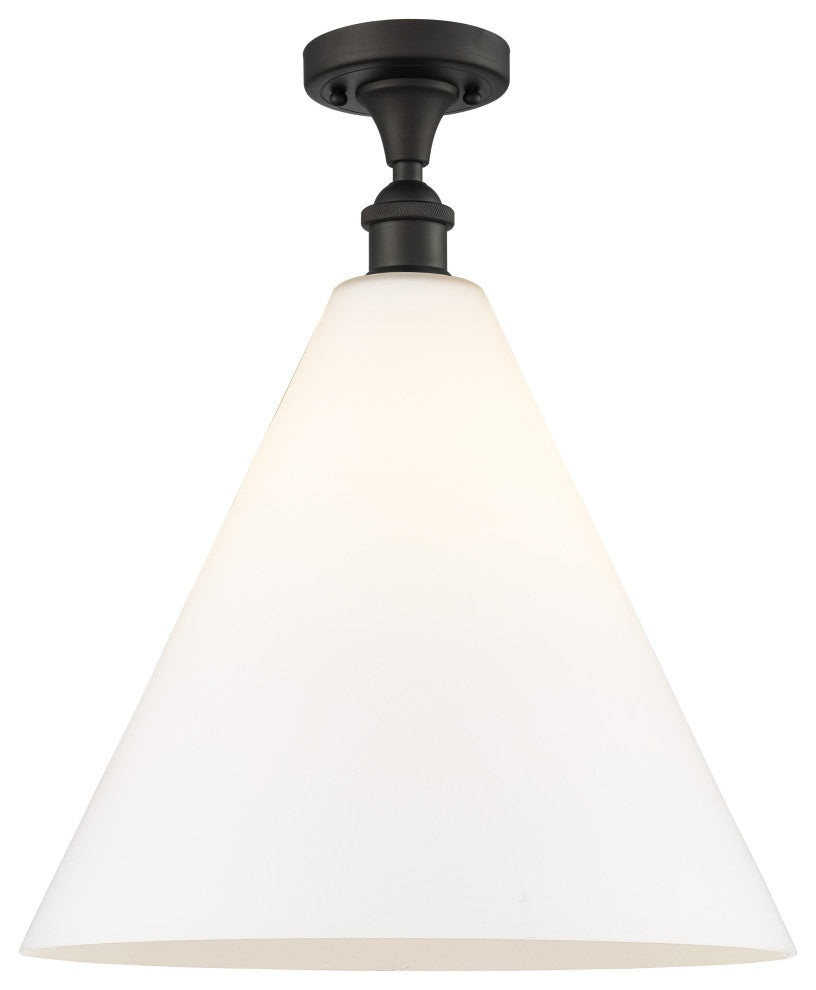 Innovations 516-1C-OB-GBC-161-LED 1 Light Semi-Flush Mount, Oil Rubbed Bronze