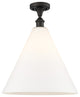 Innovations 516-1C-OB-GBC-161-LED 1 Light Semi-Flush Mount, Oil Rubbed Bronze