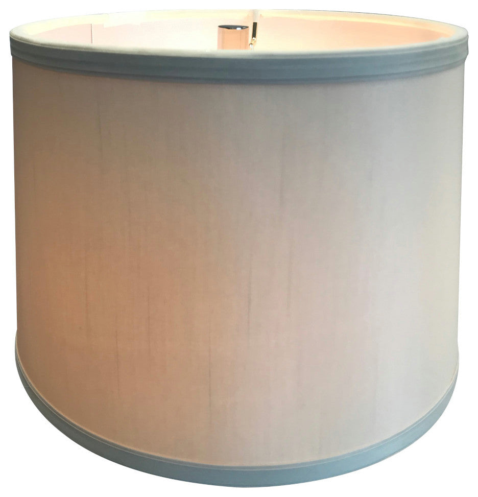 10"x12"x8" Hardback Shallow Drum Lamp Shade Eggshell Fabric
