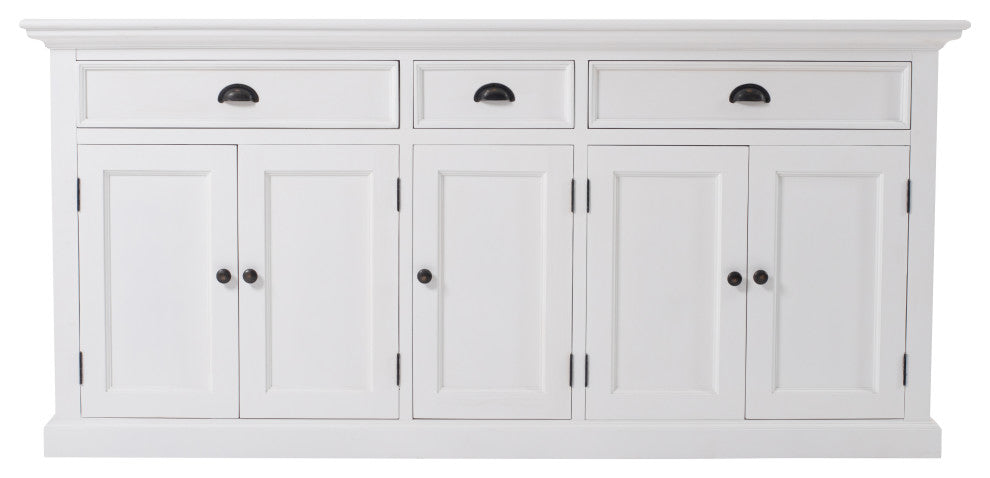Halifax Kitchen Hutch Cabinet with 5 Doors 3 Drawers