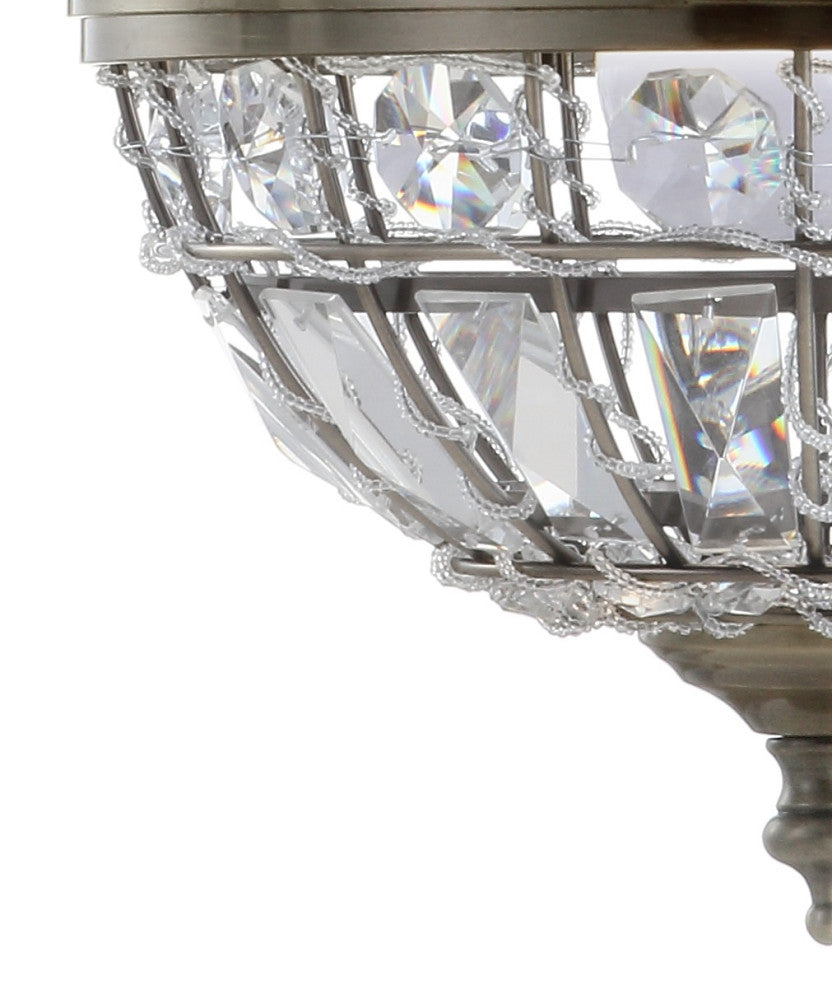 Regina Crystal, Metal Empire LED Chandelier, 12"