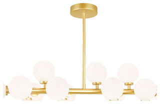 Arya 16 Light Chandelier With Satin Gold Finish