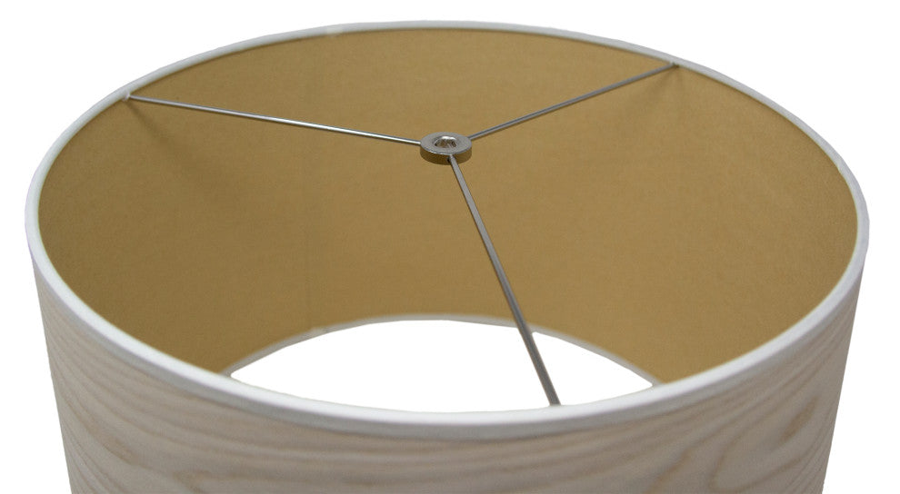 Urbanest White Oak Veneer Drum Lamp Shade, Large