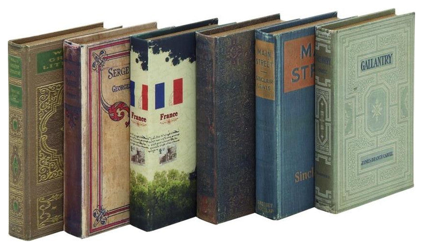 Multi Colored Wood Traditional Box, Set of 6