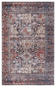 Safavieh Tucson TSN130 Rug Machine-Washable, Navy/Rust, 4'x6'
