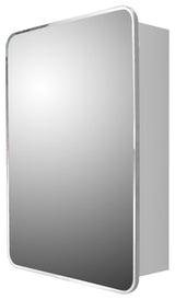 Round Corner Series Left Hinged Medicine Cabinet, 16"x22"