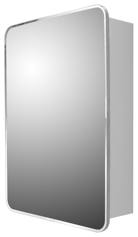 Round Corner Series Left Hinged Medicine Cabinet, 16"x22"