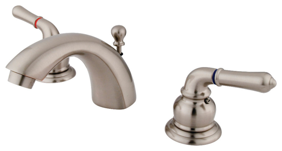 Kingston Brass KS2958 Widespread Bathroom Faucet, Brushed Nickel