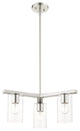 Livex Lighting Zurich 3 Light Brushed Nickel Chandelier
