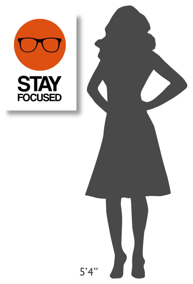 "Stay Focused Circle Poster 1" Fine Art Print