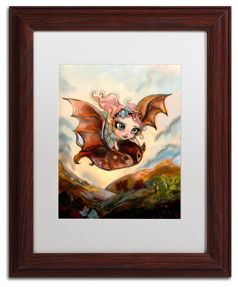 Natasha Wescoat 'Dreaming Of Flying' Art, Wood Frame, White Mat, 11x14