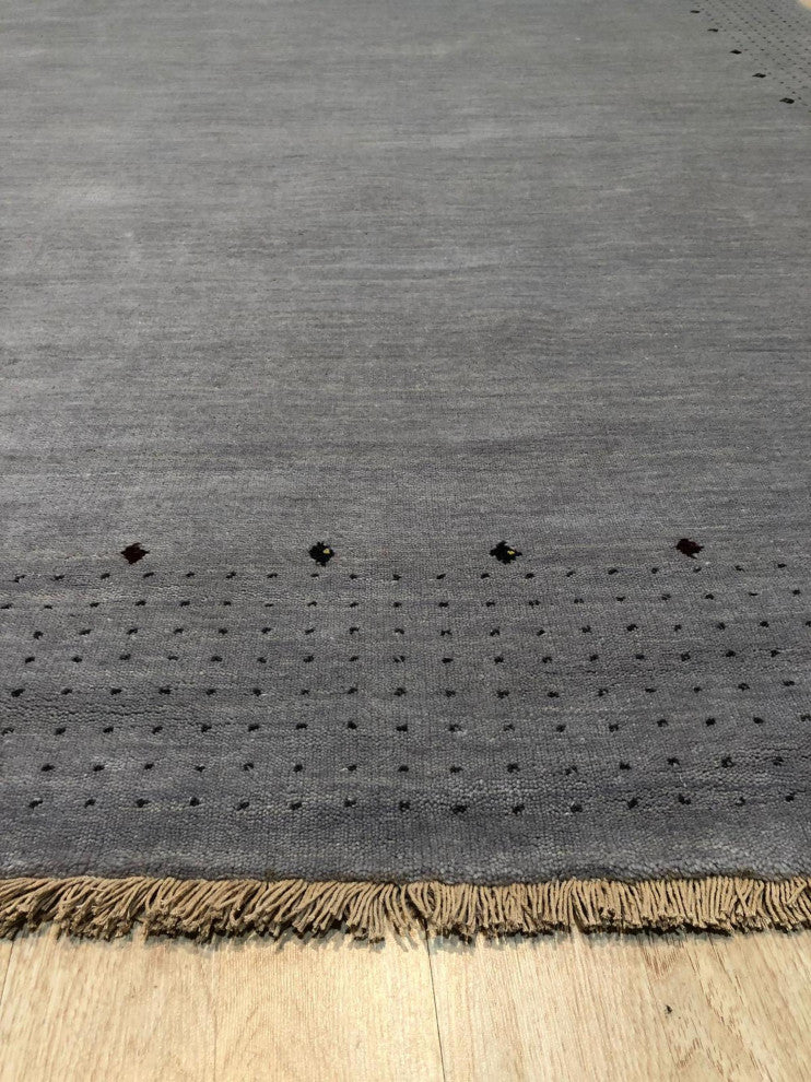 Hand-Knotted Wool Gray Contemporary Lori Baft Rug., 8'x10'